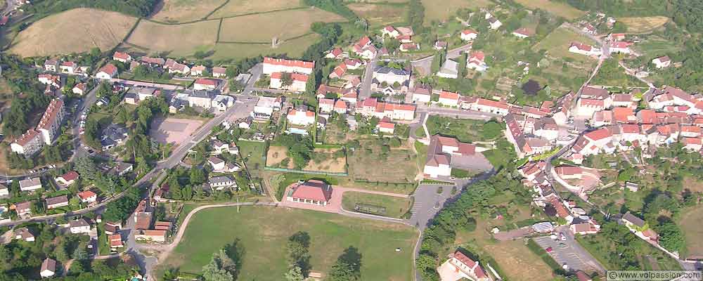 Montcenis vue du ciel