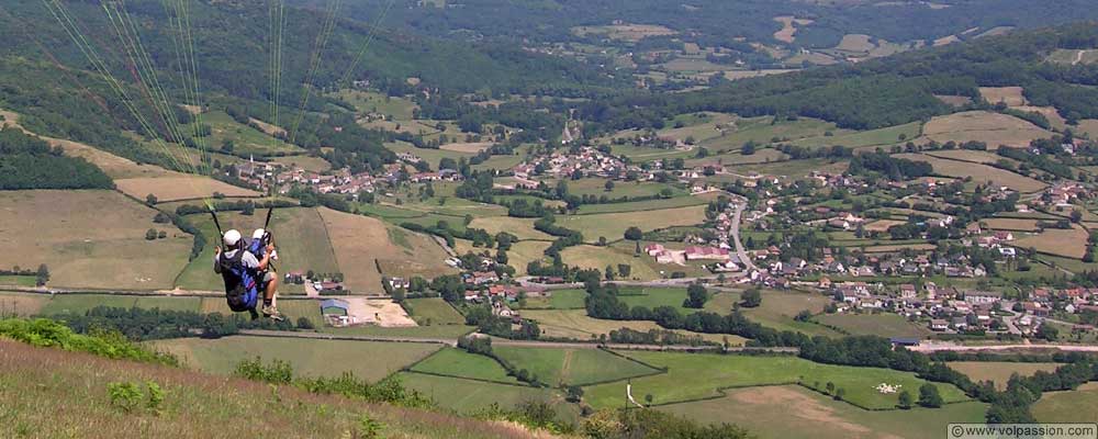 parapente voler en parapente en Bourgogne