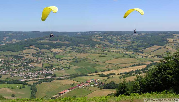 parapente voler en parapente en Bourgogne