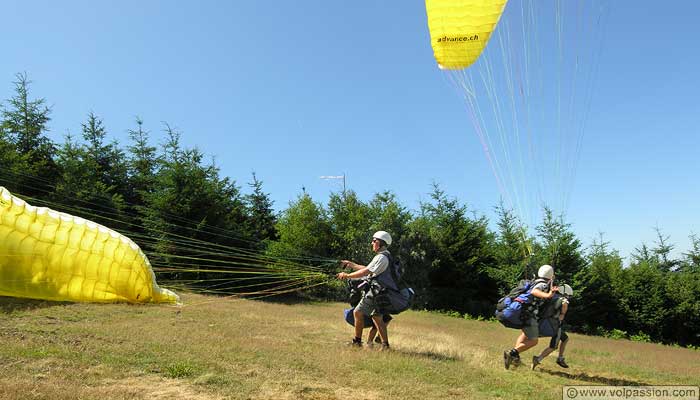 parapente voler en parapente en Bourgogne