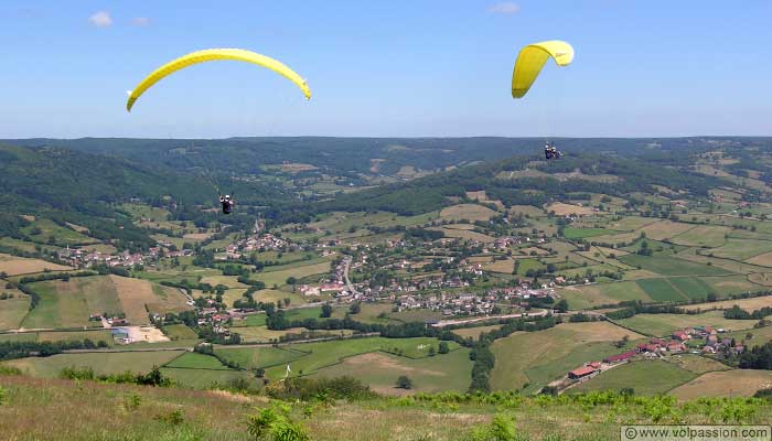 parapente voler en parapente en Bourgogne