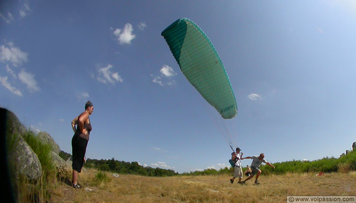 parapente voler en parapente en Bourgogne bapteme parapente