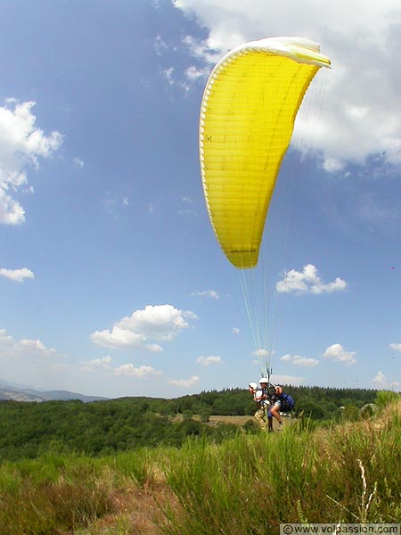 parapente voler en parapente en Bourgogne bapteme parapente