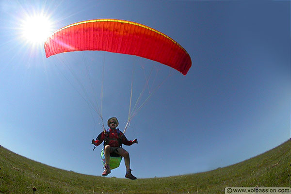 parapente au Mont Pjus