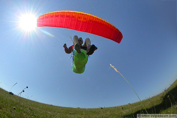 parapente au Mont Pjus