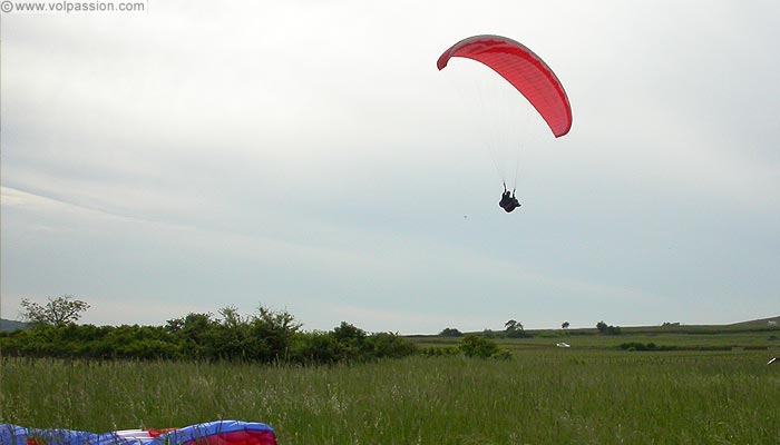 atterrissage parapente de Santenay