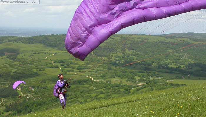 parapente au Mont Myon