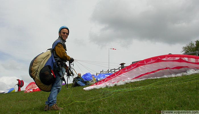 parapente au Mont Myon