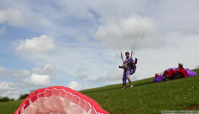 parapente au Mont Myon