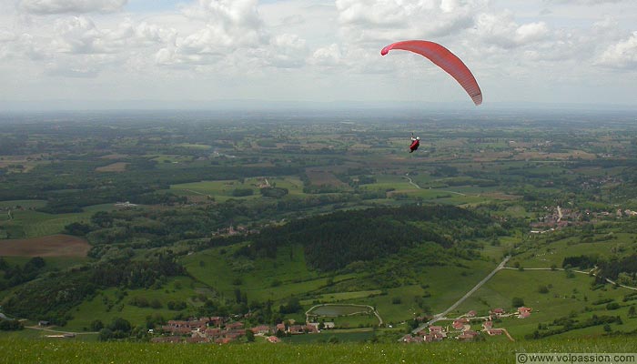 parapente au Mont Myon