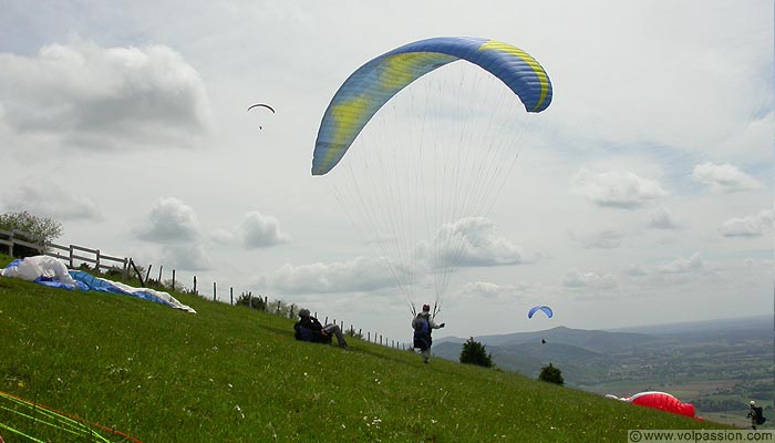 parapente au Mont Myon