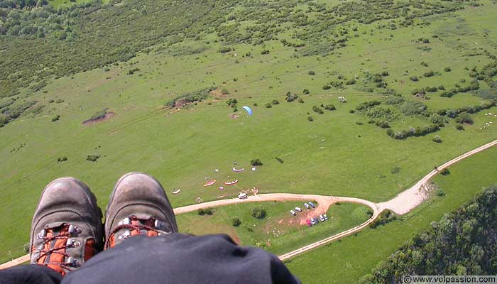 parapente au Mont Myon