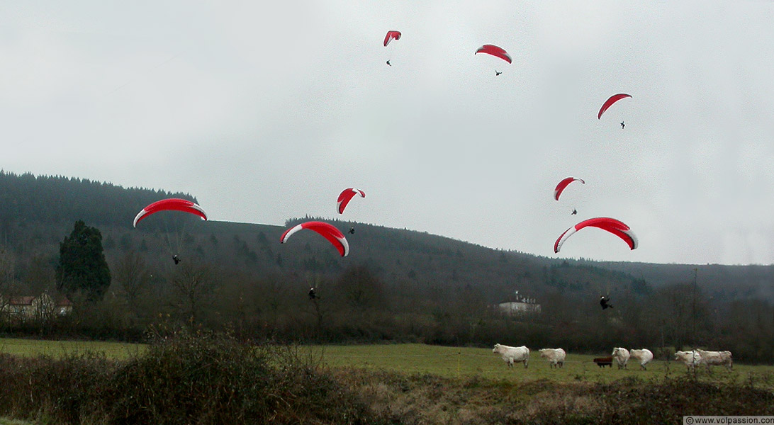 Parapente a  Autun