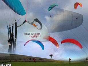 parapente en bourgogne decembre 2006