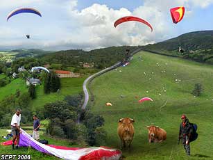 parapente en bourgogne septembre 2006