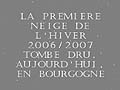 il neige en bourgogne