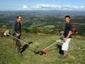 debroussaillage sur les sites NW d-Uchon et NE de La Certenue