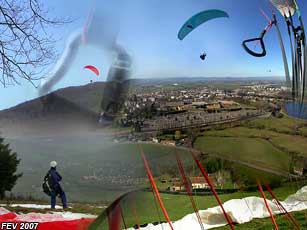 photo parapente en bourgogne fevrier 2007