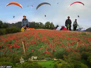 photo parapente volpassion en bourgogne octobre 2007