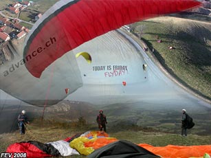 photo parapente volpassion en bourgogne fevrier 2008